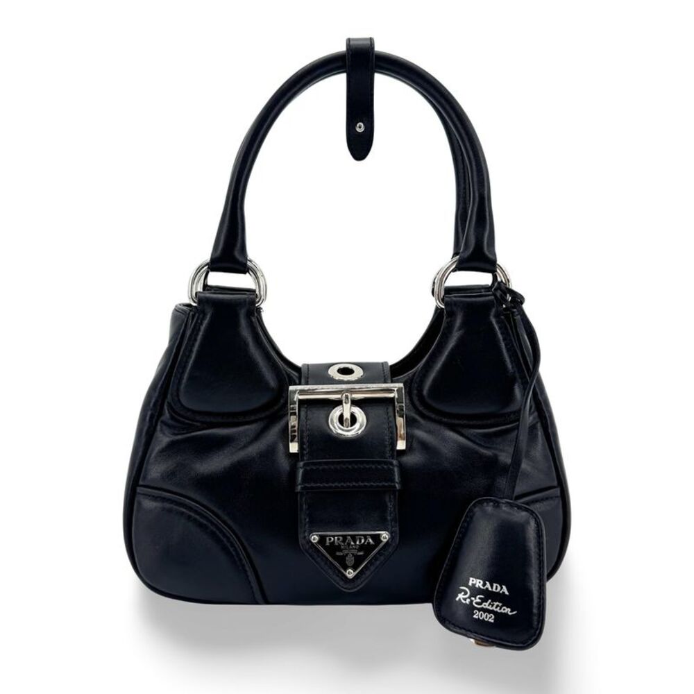 Prada Moon Padded Napa Leather Bag Black